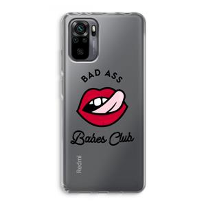 CaseCompany Badass Babes Club: Xiaomi Redmi Note 10 Pro Transparant Hoesje