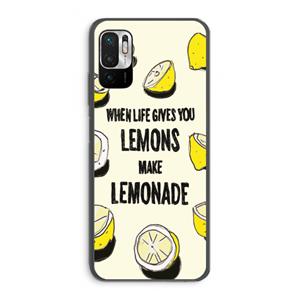 CaseCompany Lemonade: Xiaomi Redmi Note 10 5G Transparant Hoesje