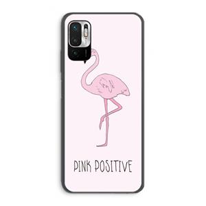 CaseCompany Pink positive: Xiaomi Redmi Note 10 5G Transparant Hoesje