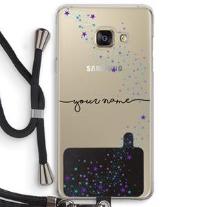 CaseCompany Sterren: Samsung Galaxy A3 (2016) Transparant Hoesje met koord
