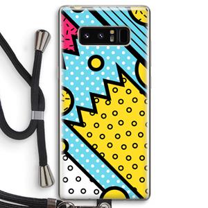 CaseCompany Pop Art #1: Samsung Galaxy Note 8 Transparant Hoesje met koord