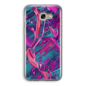 CaseCompany Pink Clouds: Samsung Galaxy A5 (2017) Transparant Hoesje