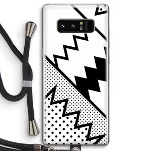 CaseCompany Pop Art #5: Samsung Galaxy Note 8 Transparant Hoesje met koord