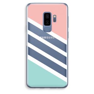 CaseCompany Strepen pastel: Samsung Galaxy S9 Plus Transparant Hoesje