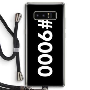 CaseCompany 9000: Samsung Galaxy Note 8 Transparant Hoesje met koord