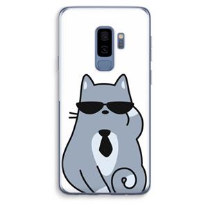 CaseCompany Cool cat: Samsung Galaxy S9 Plus Transparant Hoesje