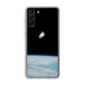 CaseCompany Alone in Space: Samsung Galaxy S21 Plus Transparant Hoesje