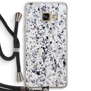 CaseCompany Gespikkelde marmer: Samsung Galaxy A3 (2016) Transparant Hoesje met koord