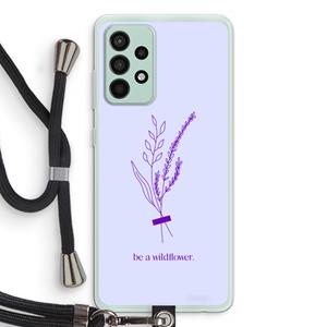 CaseCompany Be a wildflower: Samsung Galaxy A52s 5G Transparant Hoesje met koord