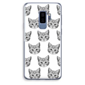 CaseCompany Kitten: Samsung Galaxy S9 Plus Transparant Hoesje