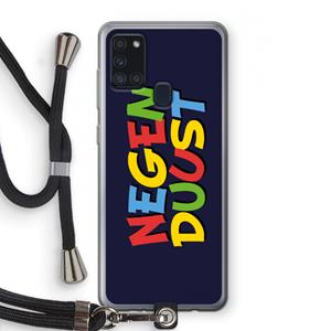 CaseCompany 90's One: Samsung Galaxy A21s Transparant Hoesje met koord