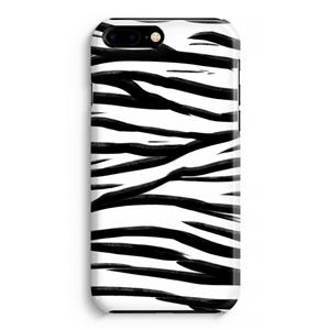 CaseCompany Zebra pattern: Volledig Geprint iPhone 7 Plus Hoesje