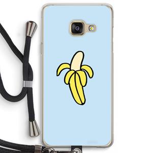 CaseCompany Banana: Samsung Galaxy A3 (2016) Transparant Hoesje met koord