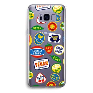 CaseCompany Fruitsticker: Samsung Galaxy S8 Transparant Hoesje