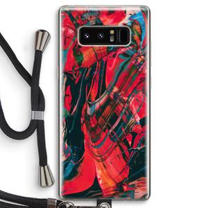 CaseCompany Endless Descent: Samsung Galaxy Note 8 Transparant Hoesje met koord