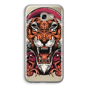 CaseCompany Tiger and Rattlesnakes: Samsung Galaxy A5 (2017) Transparant Hoesje
