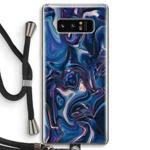 CaseCompany Mirrored Mirage: Samsung Galaxy Note 8 Transparant Hoesje met koord