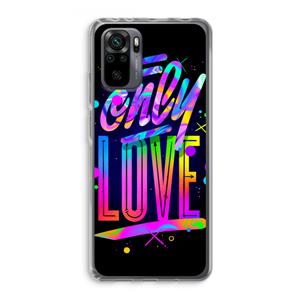 CaseCompany Only Love: Xiaomi Redmi Note 10 Pro Transparant Hoesje