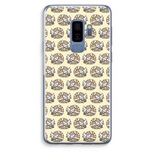 CaseCompany Slapende poes: Samsung Galaxy S9 Plus Transparant Hoesje
