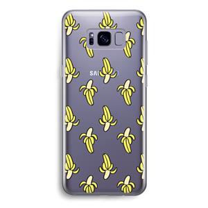 CaseCompany Bananas: Samsung Galaxy S8 Transparant Hoesje