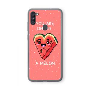 CaseCompany One In A Melon: Samsung Galaxy A11 Transparant Hoesje