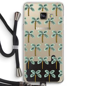 CaseCompany Paradise: Samsung Galaxy A3 (2016) Transparant Hoesje met koord