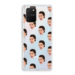CaseCompany Ugly Cry Call: Samsung Galaxy S10 Lite Transparant Hoesje