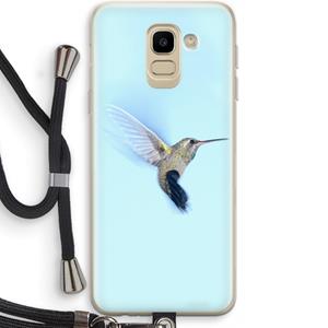 CaseCompany Kolibri: Samsung Galaxy J6 (2018) Transparant Hoesje met koord