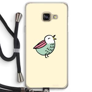 CaseCompany Birdy: Samsung Galaxy A3 (2016) Transparant Hoesje met koord
