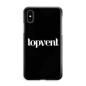 CaseCompany Topvent Zwart: iPhone XS Max Volledig Geprint Hoesje