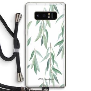 CaseCompany Branch up your life: Samsung Galaxy Note 8 Transparant Hoesje met koord
