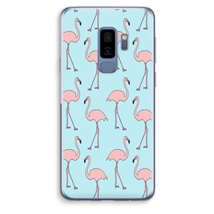 CaseCompany Anything Flamingoes: Samsung Galaxy S9 Plus Transparant Hoesje