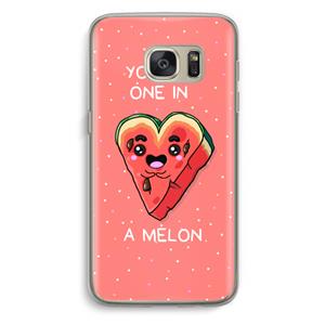 CaseCompany One In A Melon: Samsung Galaxy S7 Transparant Hoesje