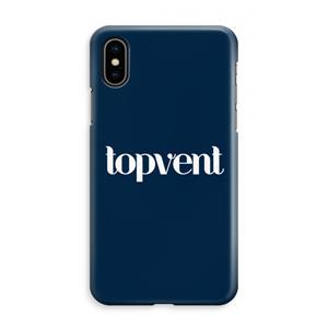 CaseCompany Topvent Navy: iPhone XS Max Volledig Geprint Hoesje