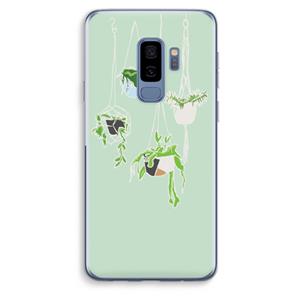 CaseCompany Hang In There: Samsung Galaxy S9 Plus Transparant Hoesje