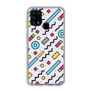 CaseCompany 8-bit N°8: Samsung Galaxy M31 Transparant Hoesje