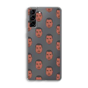 CaseCompany Kanye Call Me℃: Samsung Galaxy S21 Plus Transparant Hoesje