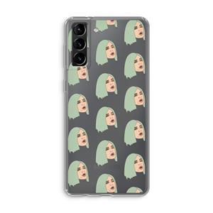 CaseCompany King Kylie: Samsung Galaxy S21 Plus Transparant Hoesje