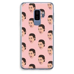 CaseCompany Ugly Cry Call: Samsung Galaxy S9 Plus Transparant Hoesje