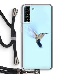 CaseCompany Kolibri: Samsung Galaxy S21 Plus Transparant Hoesje met koord