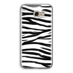 CaseCompany Zebra pattern: Samsung Galaxy A5 (2017) Transparant Hoesje