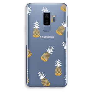 CaseCompany Ananasjes: Samsung Galaxy S9 Plus Transparant Hoesje