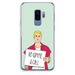 CaseCompany Gimme a call: Samsung Galaxy S9 Plus Transparant Hoesje