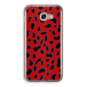CaseCompany Red Leopard: Samsung Galaxy A5 (2017) Transparant Hoesje