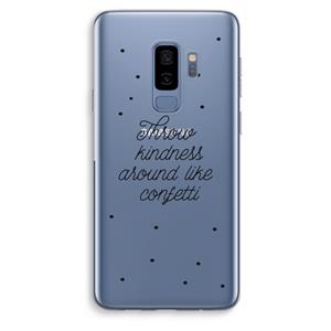 CaseCompany Confetti: Samsung Galaxy S9 Plus Transparant Hoesje