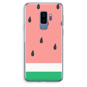 CaseCompany Watermeloen: Samsung Galaxy S9 Plus Transparant Hoesje