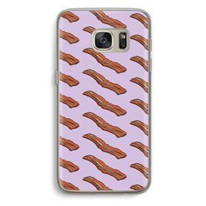 CaseCompany Bacon to my eggs #2: Samsung Galaxy S7 Transparant Hoesje