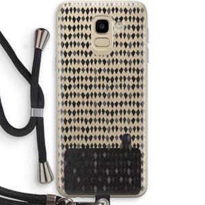 CaseCompany Crazy shapes: Samsung Galaxy J6 (2018) Transparant Hoesje met koord