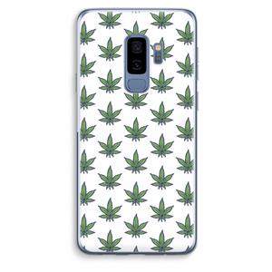 CaseCompany Weed: Samsung Galaxy S9 Plus Transparant Hoesje
