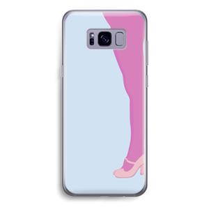 CaseCompany Pink panty: Samsung Galaxy S8 Transparant Hoesje